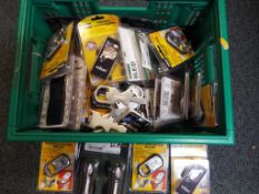 A quantity of unused retail stock to include flash light twin packs (Homebase),