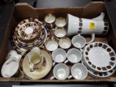 Lot to comprise a quantity of ceramics, Royal Tudor ware coffee set including coffee pot, plates,