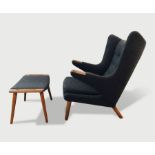 Hans Wegner Papa Chair and Ottoman