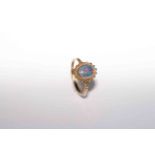 9 carat gold and opal ring