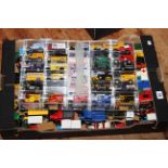 Box and display cabinet of model vehicles