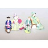 Four Royal Doulton figures