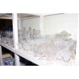 Large collection of assorted glassware