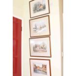 Six framed landscape and other watercolours and four framed pictures (10)