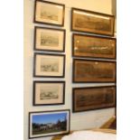 Collection of fourteen various hunting and horse racing prints