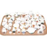Tray of Goss crested china