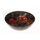 Moorcroft 'Pomegranate' bowl, restored,