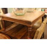 Large colonial style rectangular coffee table,