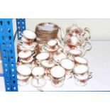 Large collection of Royal Albert 'Old Country Roses' teaware