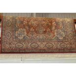 Keshan wool red ground carpet 2.00 x 3.