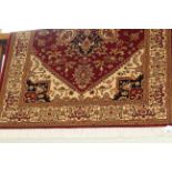 Red ground Heriz rug 1.90 x 1.