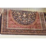 Blue ground Keshan rug 2.30 x 1.