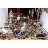 Large collection of silver plated ware