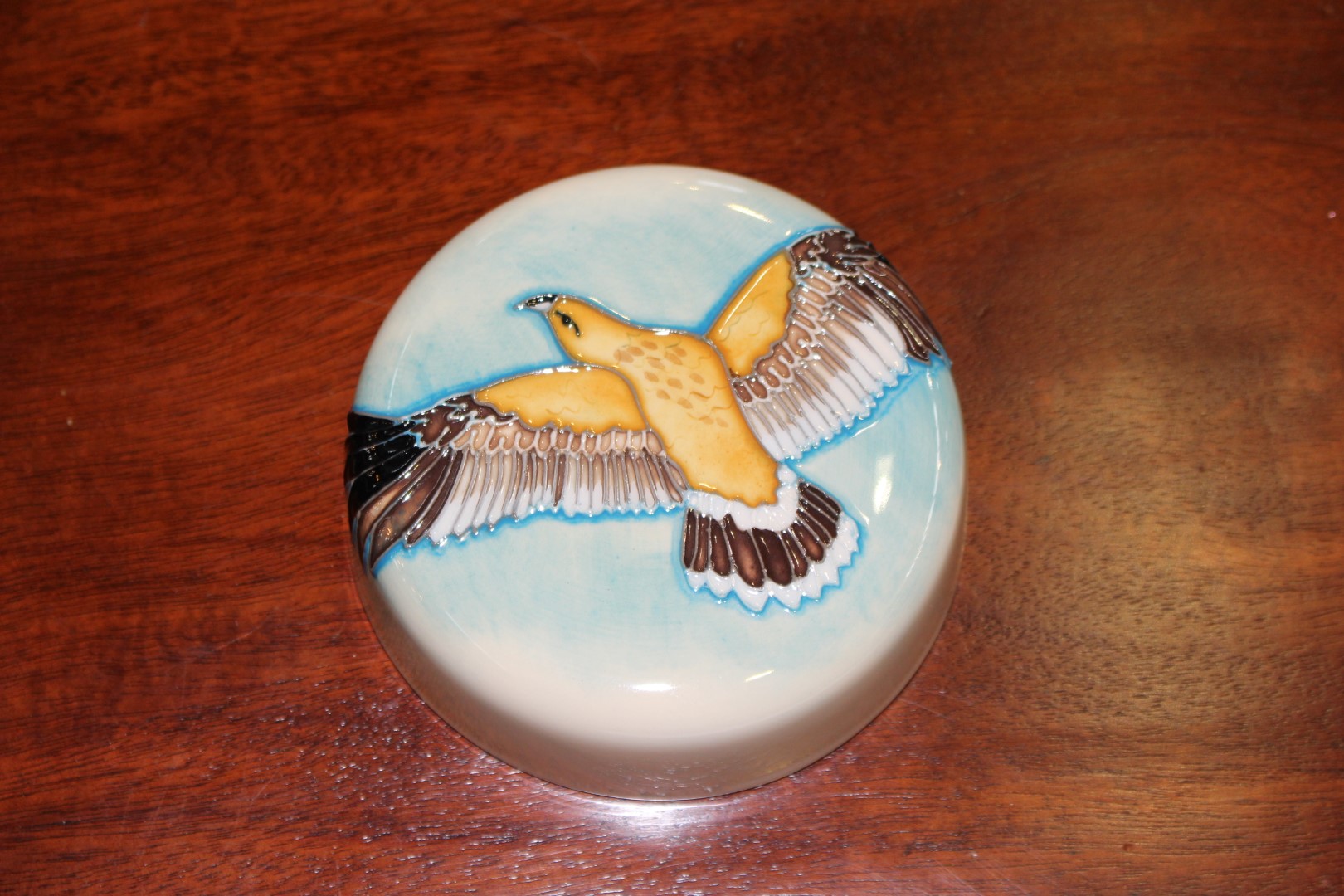 A MOORCROFT "TREETOPS" GINGER JAR AND COVER, first quality. 20. - Image 2 of 9