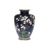 A FINE QUALITY JAPANESE CLOISONNE VASE BY ANDO JUBEI (1876-1953), MEIJI PERIOD,