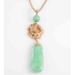 A CHINESE JADEITE PENDANT,