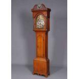 JOSHUA HARROCKS, EMONT BRIDGE, A GEORGE III OAK EIGHT-DAY LONGCASE CLOCK,