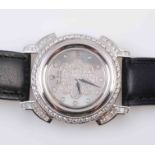 A CHATILA DIAMOND SET 18 CARAT WHITE GOLD SWISS WRIST WATCH, "THE ROYAL DIAMOND", BA 79, NO.