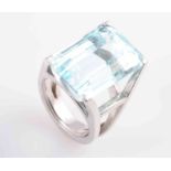 AN AQUAMARINE RING,