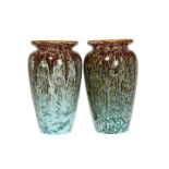 CHRISTOPHER DRESSER FOR LINTHORPE POTTERY A PAIR OF VASES,