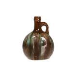 CHRISTOPHER DRESSER FOR LINTHORPE POTTERY A VASE OF FLASK FORM,