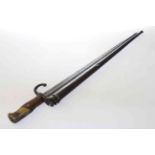 French bayonet and scabbard,