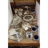 Collection of silver-plated wares