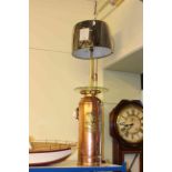 Vintage Rex copper fire extinguisher converted to a lamp