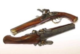 Pair replica flintlock pistols and two air pistols (4)