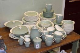 Large collection of Wedgwood green and white dinner and teaware