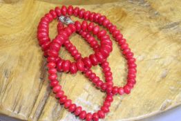 String of coral beads