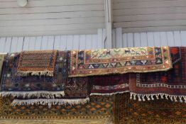 Collection of six Oriental rugs