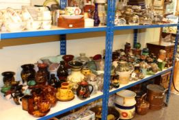 Large collection of Studio Pottery, Langley Ware and other jugs, coffee ware,
