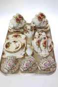 Royal Albert Old Country Roses teaware and floral design coffee set