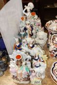 Collection of Staffordshire groups,
