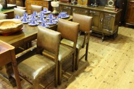 Webber Furniture, Croydon range, eight piece dining suite comprising sideboard,