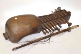 Indian classical musical instrument 'The Sarangi' and bow