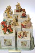 Nine boxed Royal Doulton Old Bear and Friends figures