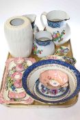 Graduated Losol Ware jugs, Royal Doulton vases, Maling, Booths, Poole china,