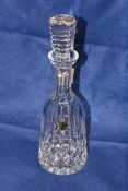 Waterford crystal decanter and stopper