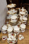 Collection of Royal Albert Old Country Roses teaware