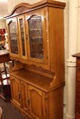 Colonial style leaded glazed door top cabinet