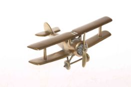Brass model of a plane
