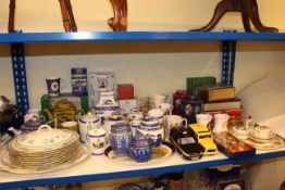 Spode Darlington plates, Ringtons china, thimbles, commemorative wares,