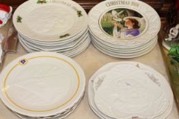 Collection of Belleek plates