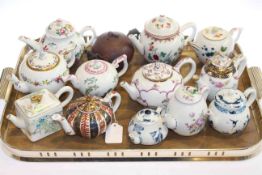 Thirteen collectors teapots with certificates