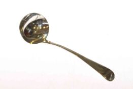Newcastle silver Old English pattern sauce ladle,