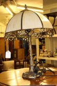 Tiffany style table lamp and shade