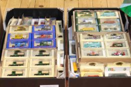 Collection of boxed model vehicles
