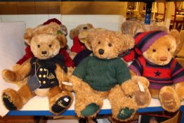 Nine Harrods teddy bears